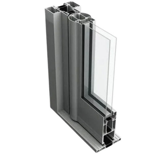 Grey Galvanized Corrosion Resistance Aluminium Door Section For Residential And Commercial Use