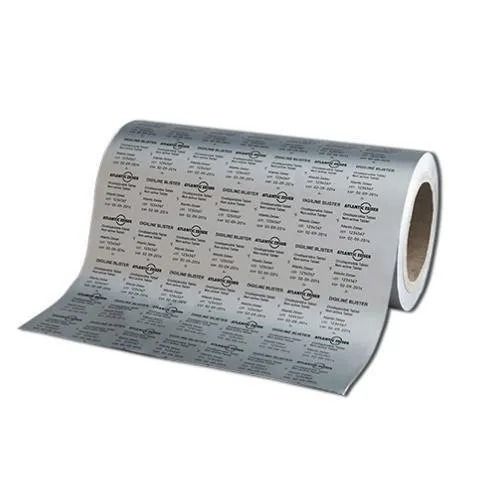 Silver Light Weight Soft Roll Printed Aluminum Foil For Personal Use 