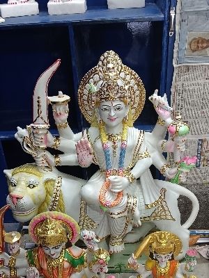 marble statue of goddess durga