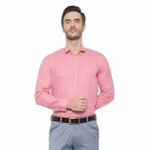 Formal Wear Regular Fit Full Sleeve Breathable Readymade Mens Plain Shirts