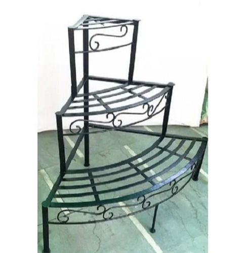 Painted Wrought Iron Garden Plant Stand For Garden Decoration 