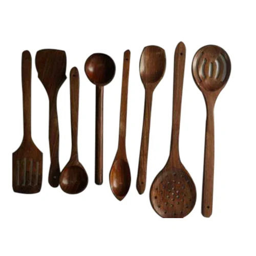 Polished Strong Bio Degradable 6 Variant Wooden Cutlery Set