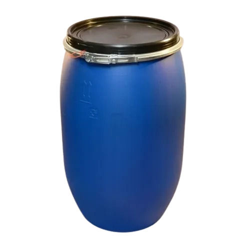 Blue And Black 200 Liters Capacity Glossy Finished Water Resistance Plastic Barrels