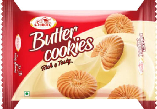 250 Gram Round Semi Soft Sweet Taste Butter Cookies Packaging: Bag