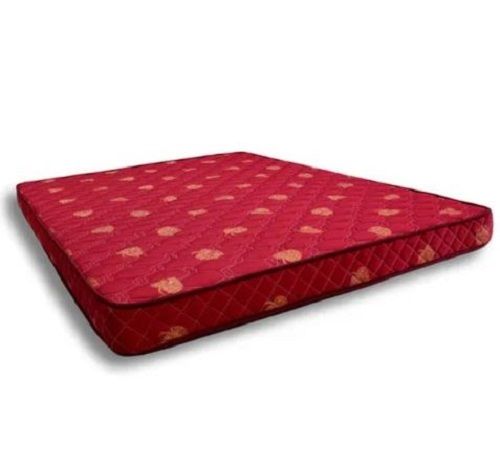 Red 30 Kg Foam Twin Plain Polyester Bed Mattress For Home