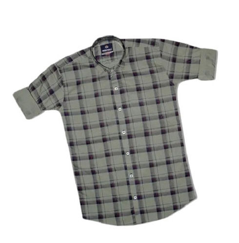 Casual Wear Full Sleeves Comfortable Soft Cotton Check Shirt For Men Age Group: 18 To 35