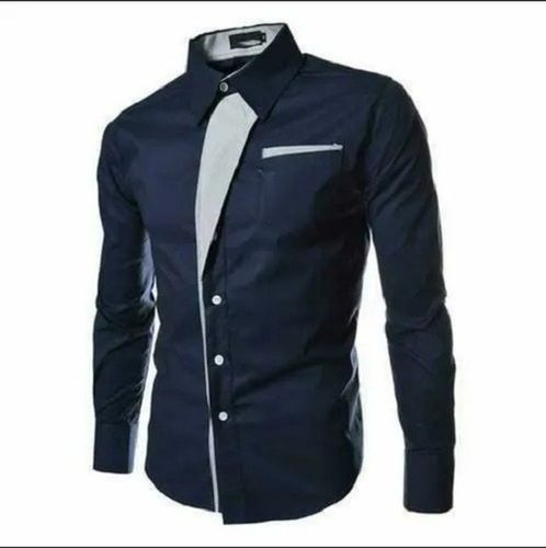 Classic Collar Full Sleeves Button Closure Regular Fit Designer Shirt For Mens Age Group: 18 To 35