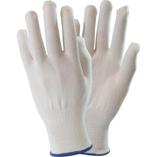 Light Weight Plain Cotton Full Finger Hand Gloves For Shipping Handling