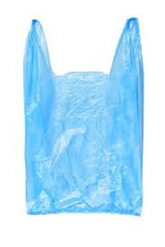 Easy to Carry Lightweight Single Compartment Plain Plastic W Cut Carry Bags