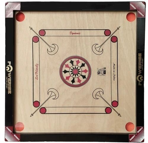 Portable High Strength Indoor Games Rectangular Wooden Carrom Board Designed For: All