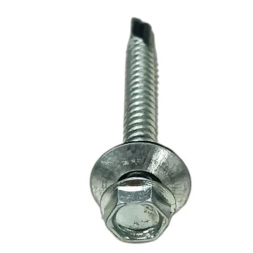 1.5 Inches Polished Hexagon Head Long Lasting Ms Self Drill Screw