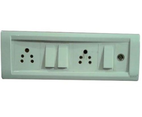 10 Inch Rectangular Electrical Switch Board With 3 Switch