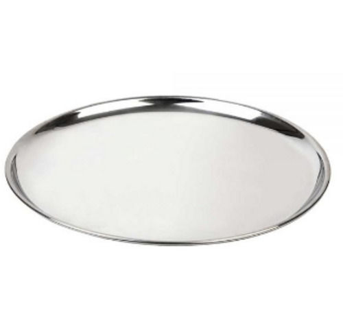 Silver 14 Inches Round 7 Mm Thick Round Stainless Steel Plate 