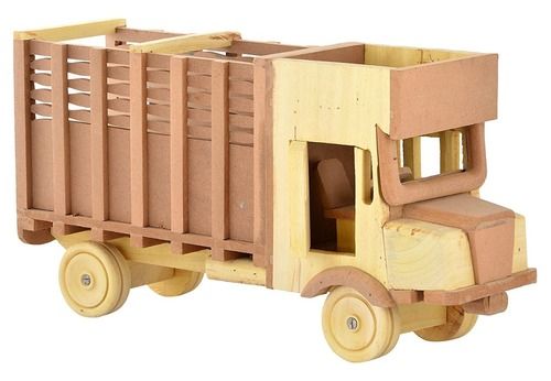 14X6 Inches And 12 Mm Thick Rectangular Handmade Wooden Truck Age Group: Kids