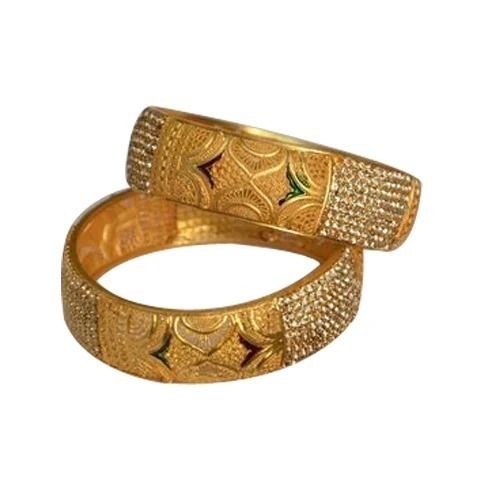 2.6 Inch 50 Gram Round Antique Artificial Metal Bangles