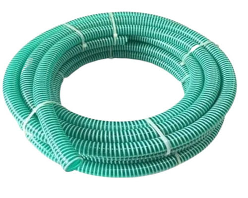 Green And White 2 Mm Thick High Water Content Liquid Pvc Suction Hose Pipe For Agricultural Use