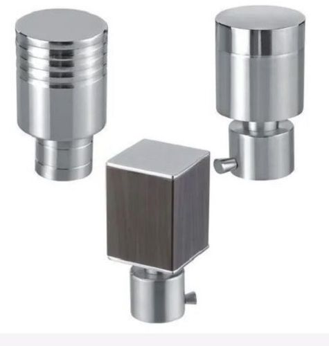 Stainless Steel 3 Inch Silver Iron Curtain Socket For Domestic Uses