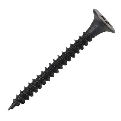 Black 3 Inches Round Head Smooth Polished Mild Steel Drywall Screw