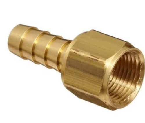 38 Mm Round Forged Polished Brass Hose Nipple