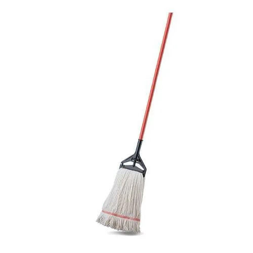 Red 4 Feet Adjustable Handle Non Stick Mild Steel And Plastic Floor Mops