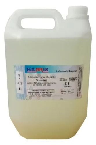 5 Liter Liquid Sodium Hypochlorite For Water Purification Use Cas No: 7681-52-9