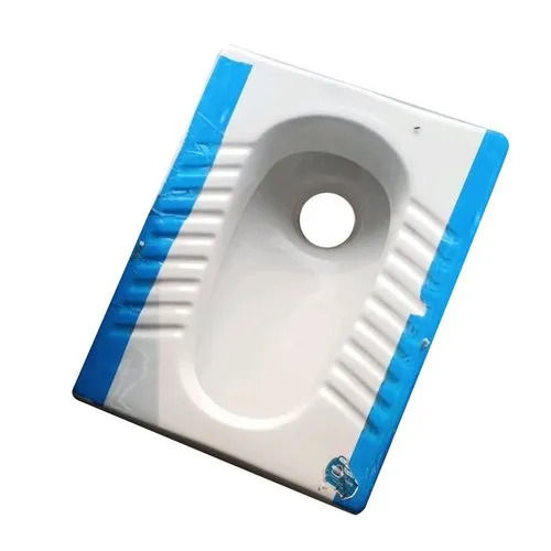 White Floor Installed Attractive Design Glossy Polished Rectangular Ceramic Indian Toilet