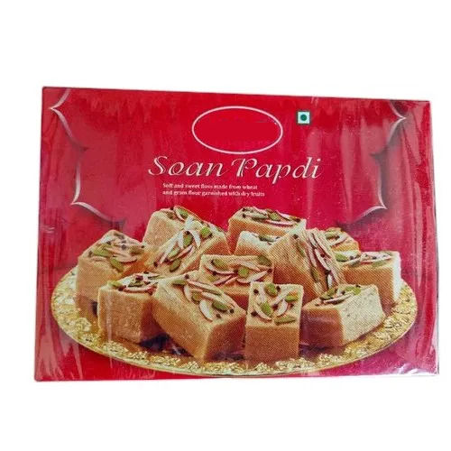 Low Fat Baked Processing Cube Regular Sweet Smooth Flakes Soan Papdi
