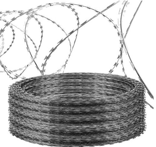 Silver Polished Stainless Steel Concertina Wire For Industrial Use