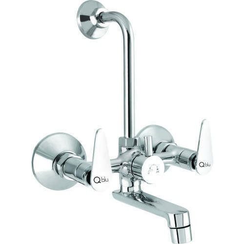 Wall Mounted Corrosion Resistance Glossy Finished Stainless Steel Wall Mixer Tap  Size: Na