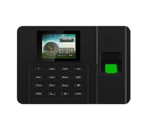 120 Watt 1 Minute Identification Time Plastic Biometric Attendance System 