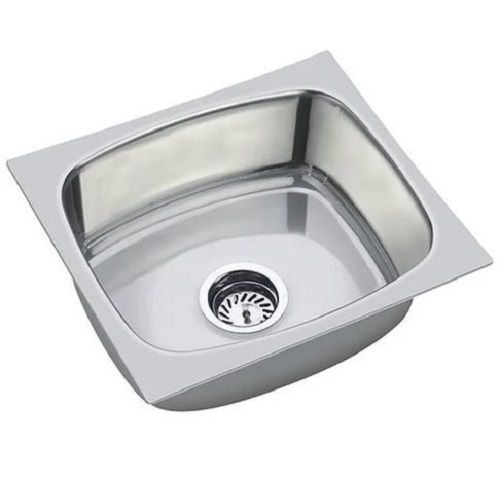 16x18x8 Inches Chrome Finish Stainless Steel Kitchen Sink