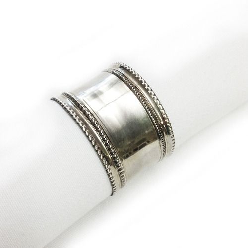 2 Inches Polished Finished Round Shaped Napkin Rings