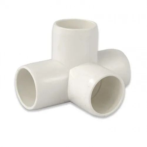 White 3.5 Inches 55 Grams Polished Finished Plastic Joint For Plumbing Purpose