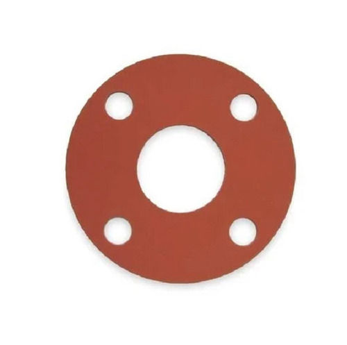 3 Mm Thick 4 Inches 70 Shore A Hardness Flat Red Rubber Gasket For Industrial Use