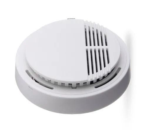 White 433 Mhz Plastic Photoelectric And Wireless Smoke Detector