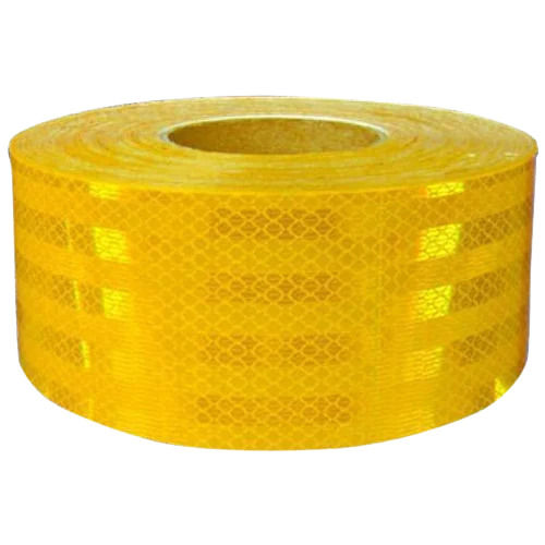 Yellow 50 Meter Waterproof Single Sided Polyester Radium Tape