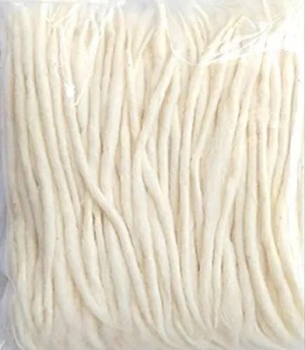 White 6 Inches Eco Friendly Light Weight Cotton Wicks