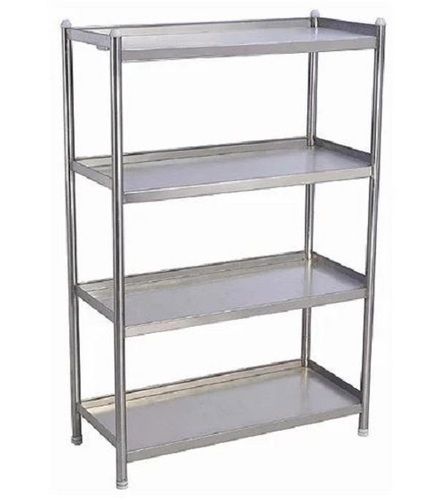 8 Feet High Polished Finish And 4 Layer Stainless Steel Rack