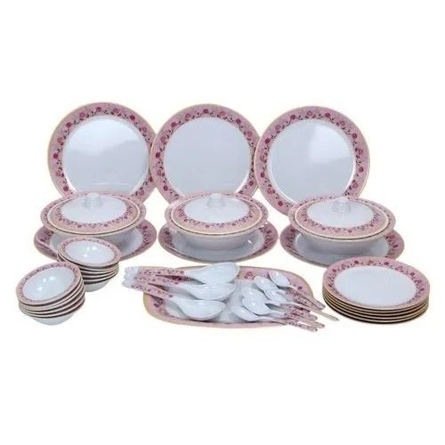 Designer High Strength Light Weight Smooth Printed Ceramic Melamine Dinner Set