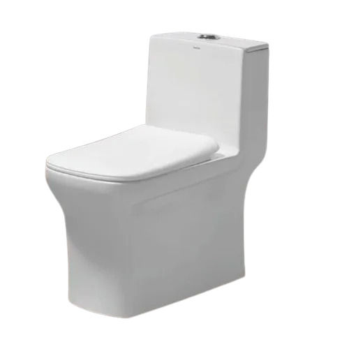 White Floor Mounted Rectangular Ceramic Toilet Seats