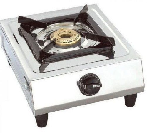 Stainless Steel And Polished Finish Manual Single Burner Gas Stove Installation Type: Above Counter