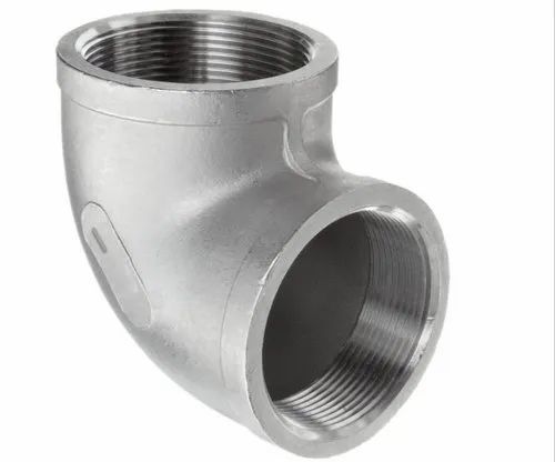 Silver Stainless Steel Round Shape 90 Degree Elbow For Pipe Fittings