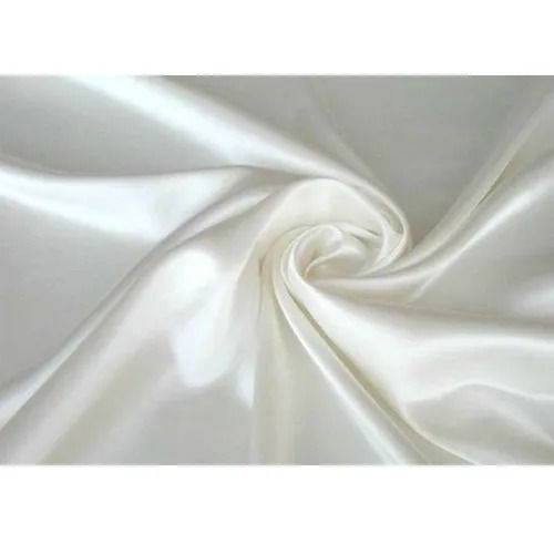 White 1:34 G/Cm3 Washable And Light Weight Plain Dyed Cotton Silk Fabric