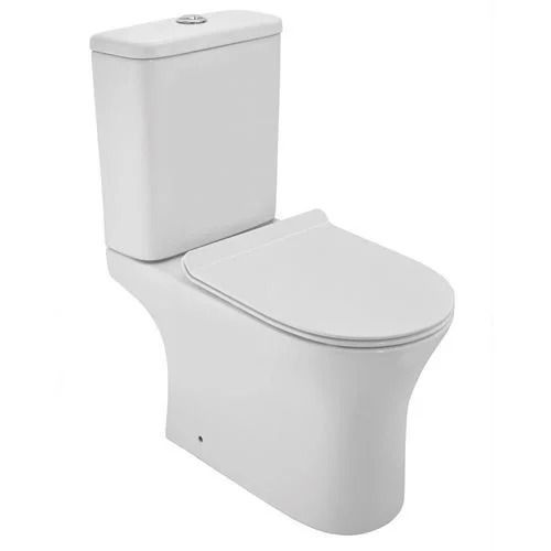 White 12X8Cm Plain Ovel Shaped Ceramic Western Toilet Seat