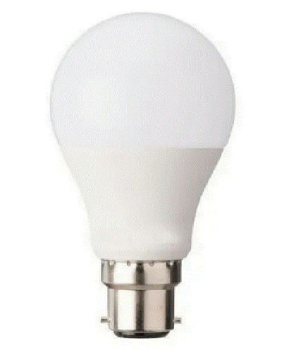 White 15 Watt Power Plain Round Ceramic Ip44 Led Bulb For Home Usage