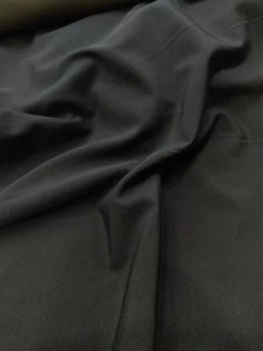 Black 160 Gsm 2 G/Cm3 Washable Plain Lycra Fabrics For Garments 