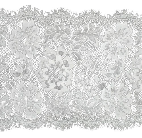 3 Meter X 2 Inch Wide One Sided Embroidered Nylon Lace