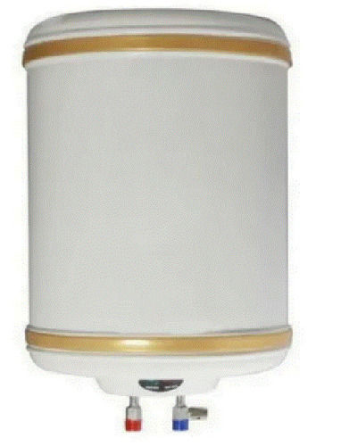 White 30 Liter Capacity Round Plain Plastic Electric Geyser