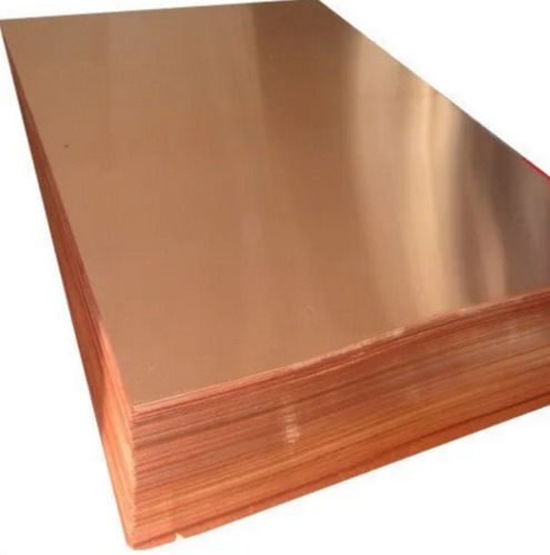 Reddish Brown 6 Mm 6X4 Foot Rectangular Polished Copper Sheet For Industrial Uses