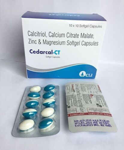 Calcitriol, Calcium Citrate Malate, Zinc & Magnesium Softgel Capsule